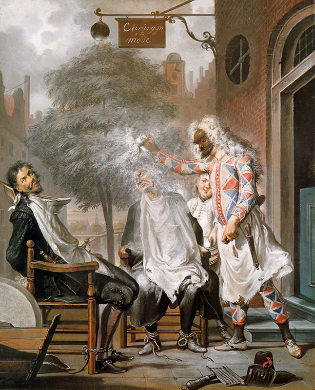 Harlequin Magican and Barber Deceived